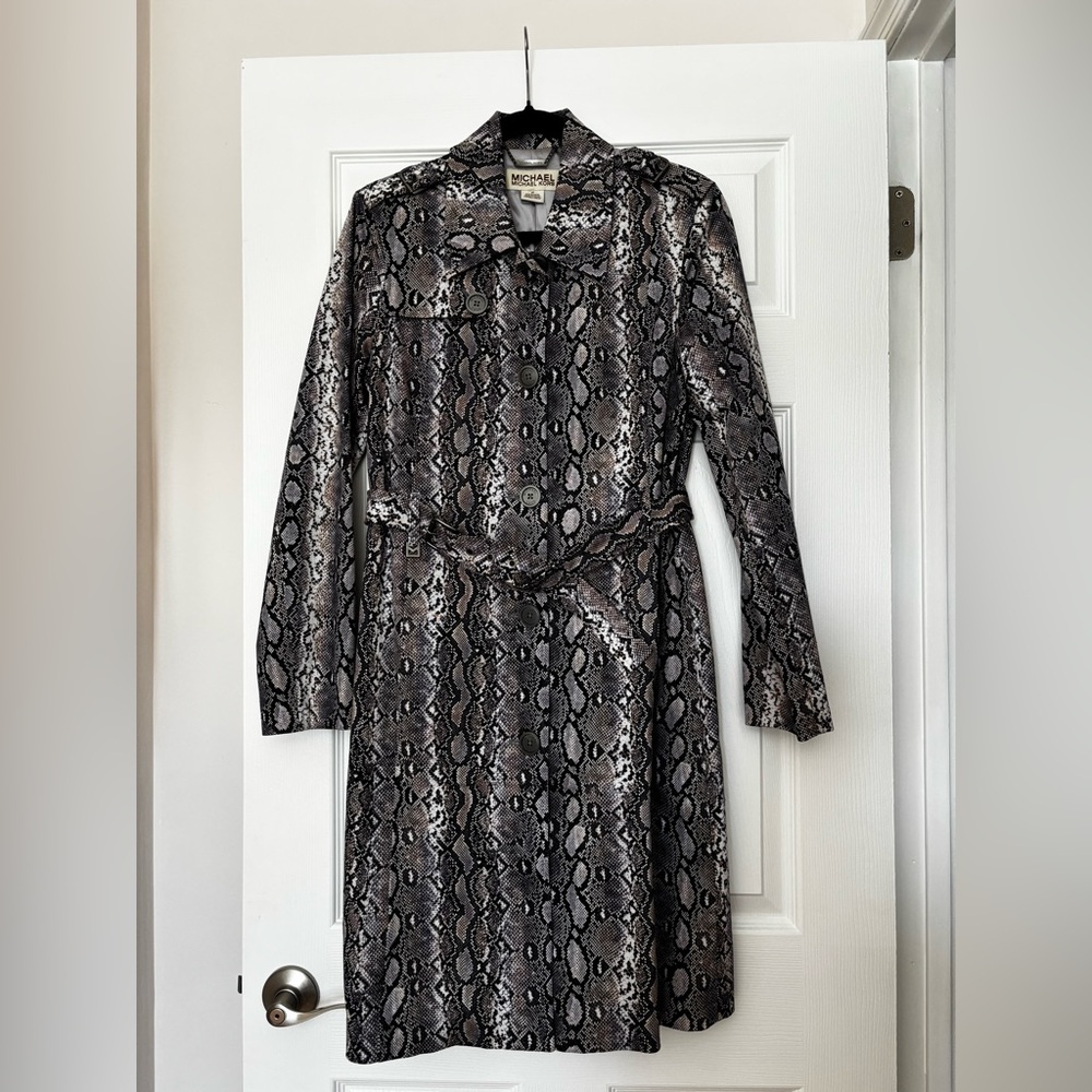 Michael Kors snakeskin trenchcoat
